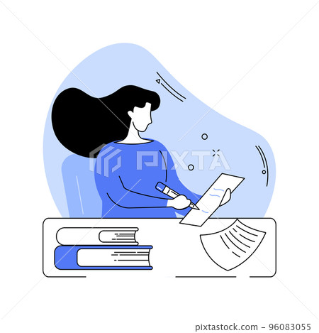 Making notes isolated cartoon vector illustrations. Making notes isolated cartoon vector illustrations. 96083055