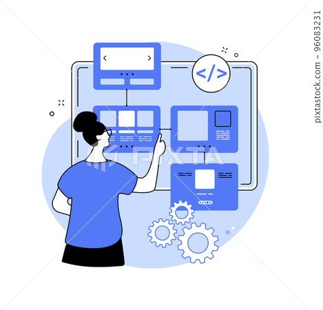 Sitemap and information architecture isolated cartoon vector illustrations. 96083231