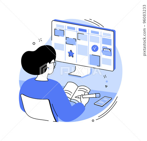 Delivery plan isolated cartoon vector illustrations. Delivery plan isolated cartoon vector illustrations. 96083233