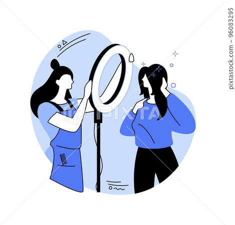 Promote new haircut isolated cartoon vector illustrations. 96083295