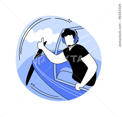Pilot school isolated cartoon vector illustrations. Pilot school isolated cartoon vector illustrations. 96083304