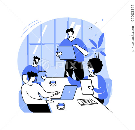 Meeting client isolated cartoon vector illustrations. Meeting client isolated cartoon vector illustrations. 96083365