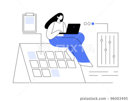Time management abstract concept vector illustration. 96083495