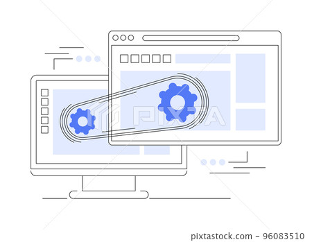 Rich Internet applications abstract concept vector illustration. Rich Internet applications abstract concept vector illustration. 96083510