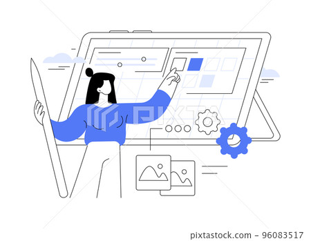 Graphic design abstract concept vector illustration. 96083517