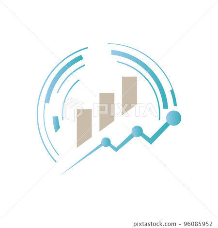 economic tech sale graph search engine optimization seo logo vector icon logotype 96085952