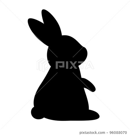 illustration of rabbit silhouette 96088070