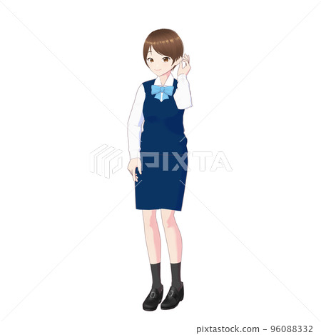 Female employee in uniform 96088332
