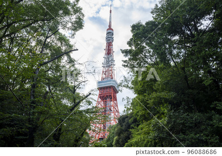 Green and Tokyo Tower Green and Tokyo Tower 96088686