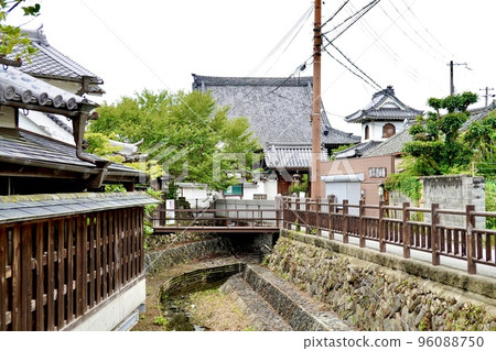 Gojo Shinmachi Beautiful scenery of traditional buildings with tiled roofs and plastered walls Gojo City, Nara Prefecture 96088750
