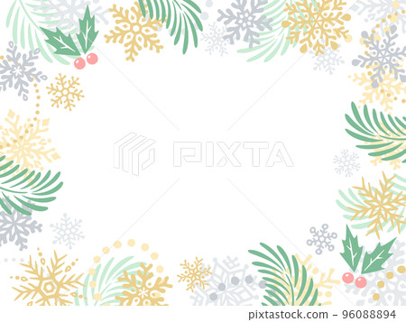 Hand-drawn Christmas frame Hand-drawn Christmas frame 96088894