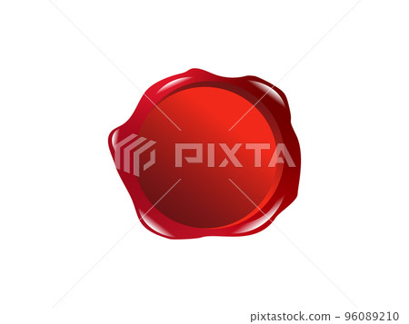 Red sealing stamp illustration 96089210