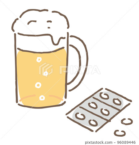 alcohol and pills 96089446