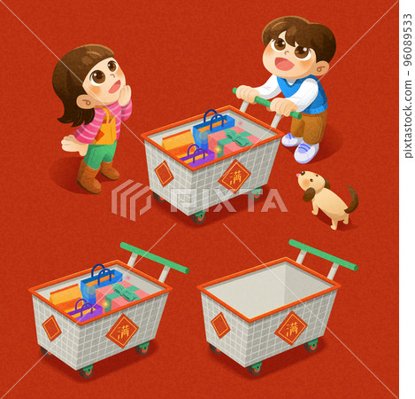 Chinese new year shopping set 96089533