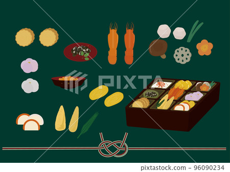New Year's cuisine osechi celebration variety 96090234