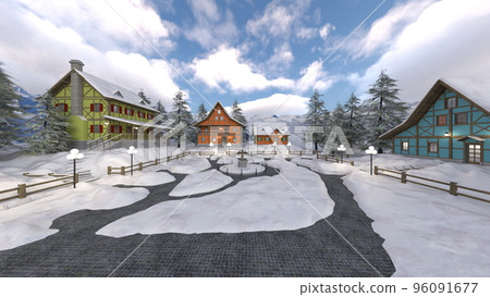 ski lodge 96091677