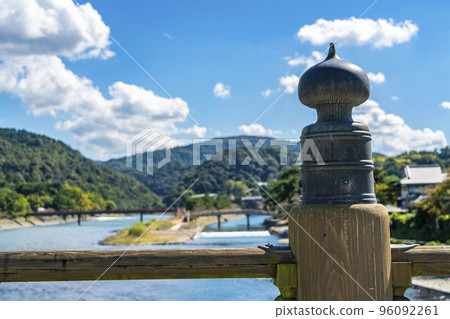 [京都府]從宇治橋看宇治川流經大自然 96092261