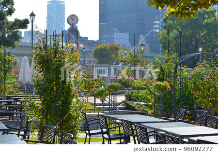 Scenery of Osaka Nakanoshima rose garden 96092277