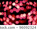 Defocused red abstract bokeh lights background. christmas 96092324