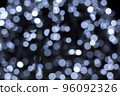 Defocused grey abstract bokeh lights background. christmas 96092326