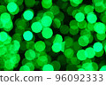 Defocused green abstract bokeh lights background. christmas 96092333