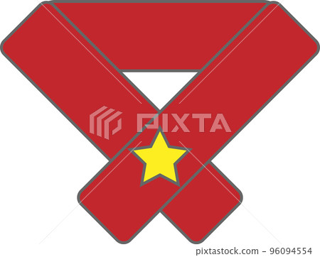 Scarf icon. Neckwear for cold weather. Clothes and accessories, scarf symbol Scarf icon. Neckwear for cold weather. Clothes and accessories, scarf symbol 96094554