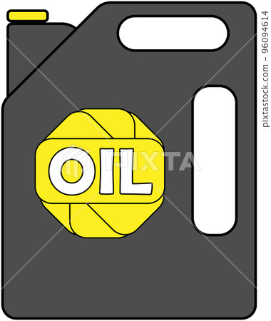 Gear oil canister. Lubricant for the car. Engine oil flat logo design Gear oil canister. Lubricant for the car. Engine oil flat logo design 96094614
