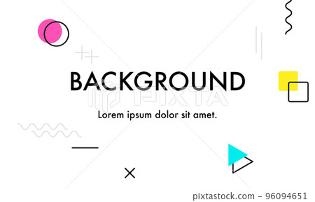 Abstract colourful geometric shape combination background design, Modern geometric background 96094651