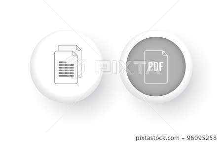 Documents and pdf file icon set, Website design, Mobile app Documents and pdf file icon set, Website design, Mobile app 96095258