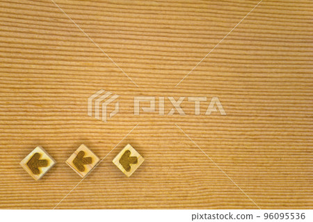 Background with three leftward arrows that flow along the grain Background with three leftward arrows that flow along the grain 96095536