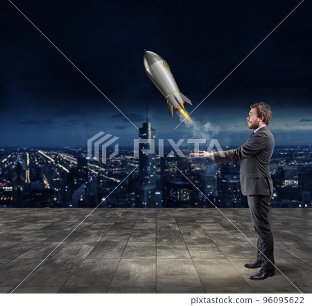 Startup of a new company. Concept of new business Startup of a new company. Concept of new business 96095622