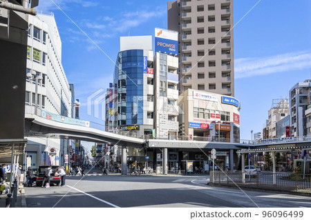 神奈川縣藤澤市的都市風景藤澤站 神奈川縣藤澤市的都市風景藤澤站 96096499