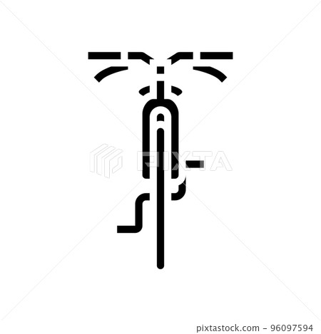 bicycle transport vehicle glyph icon vector illustration 96097594