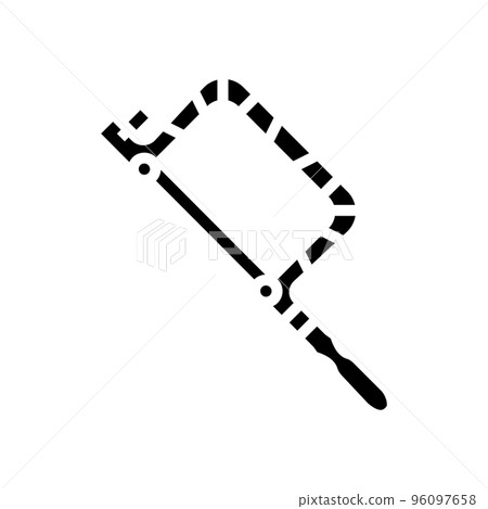 fret hand saw glyph icon vector illustration fret hand saw glyph icon vector illustration 96097658