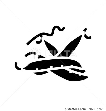 peas pod glyph icon vector illustration 96097765