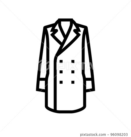 paletot outerwear male line icon vector illustration paletot outerwear male line icon vector illustration 96098203
