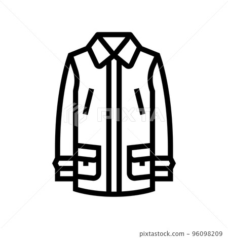car outerwear male line icon vector illustration 96098209