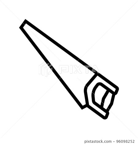 rip cut saw line icon vector illustration rip cut saw line icon vector illustration 96098252