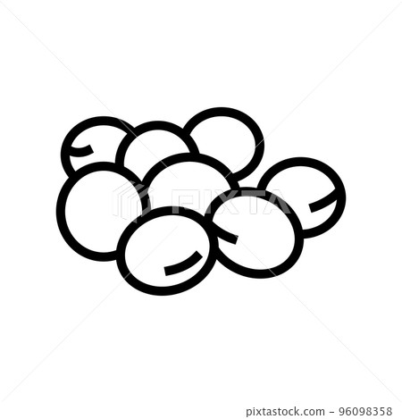 soy seed grain dry line icon vector illustration 96098358