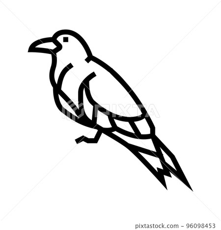 inca tern bird exotic line icon vector illustration inca tern bird exotic line icon vector illustration 96098453