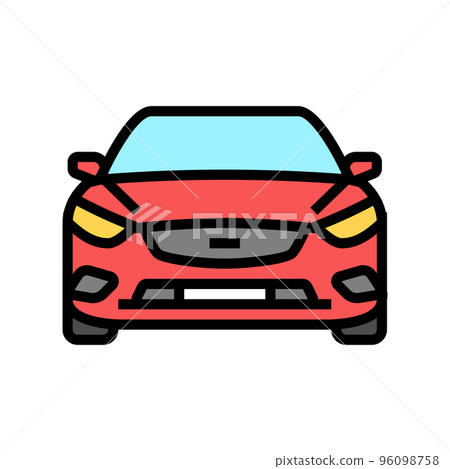 car transport vehicle color icon vector illustration car transport vehicle color icon vector illustration 96098758