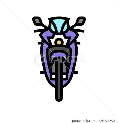 motorcycle transport vehicle color icon vector illustration motorcycle transport vehicle color icon vector illustration 96098798