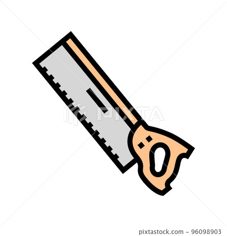 back hand saw color icon vector illustration back hand saw color icon vector illustration 96098903
