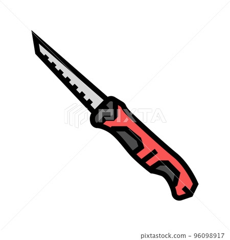 keyhole saw color icon vector illustration 96098917
