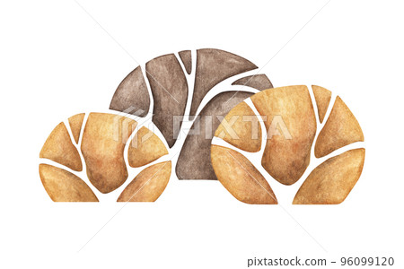 Abstract forest trees. Watercolor illustration, Autumn trees. Abstract forest trees. Watercolor illustration, Autumn trees. 96099120
