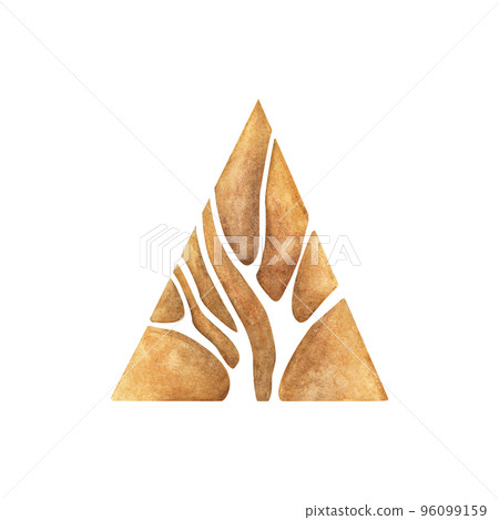 Abstract forest trees. Watercolor illustration, Autumn trees. 96099159