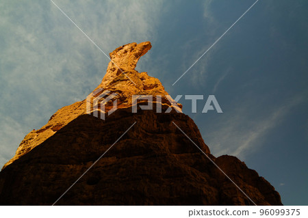 Abstract Rock formation at plateau Ennedi aka spire , Chad 96099375
