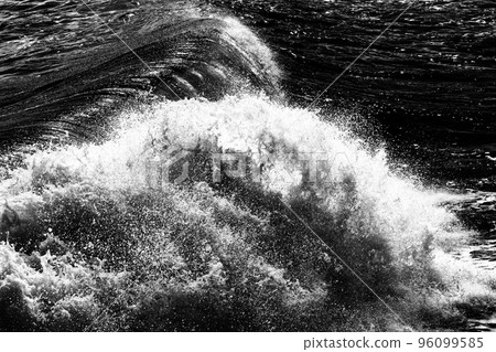 Black and white sea material background wallpaper decoration background 96099585