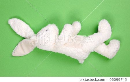 Rabbit toy, isolated on solid background Rabbit toy, isolated on solid background 96099743