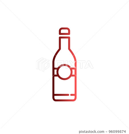 Bottle icon vector illustration logo template for many purpose. Isolated on white background. 96099874